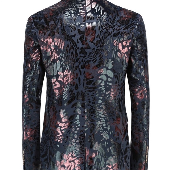 Men Slim Fit Sports Coat Blazer - Picture 8 of 8